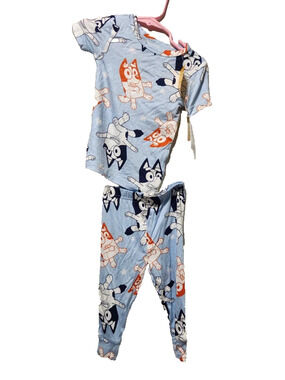 Bluey Blue 2-Piece Lightweight Pajama Set Baby Toddler 18 Months NWT